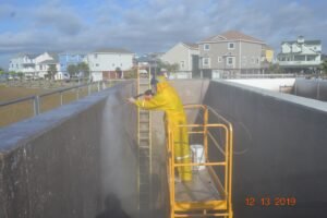 Digester Concrete Tank_Surface Prep Hi Pressure Wash_Sewer Treatment Plant-5
